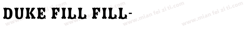 Duke Fill Fill字体转换